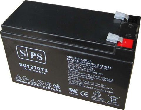 12v 7ah Battery with T2 terminals for UPS applications