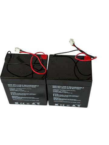 Garage door opener backup battery set