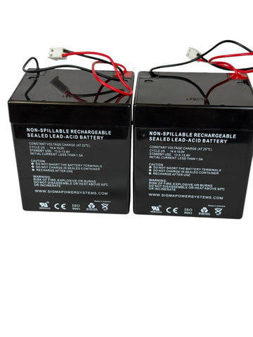Garage door opener backup battery set