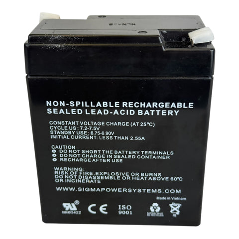 6V8.5Ah rechargeable AGM battery with T1 terminals