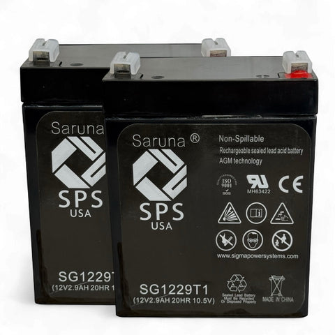 Invacare Reliant 350-1 Patient Lift Medical Battery set