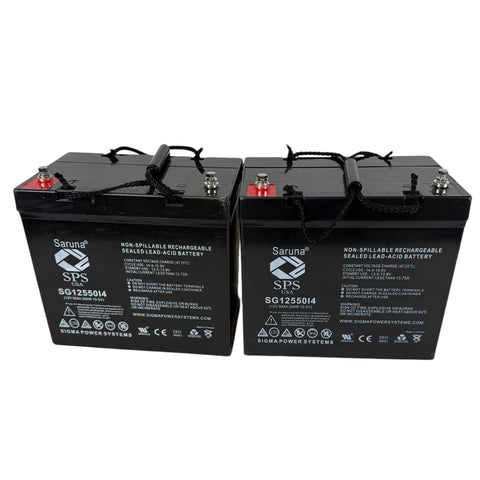 Yuasa Enersys Genesis NP38-12 12V 50Ah Wheelchair Battery set