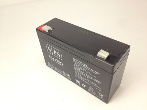 6V 12Ah rechargeable Lead acid battery with T2 teriminals