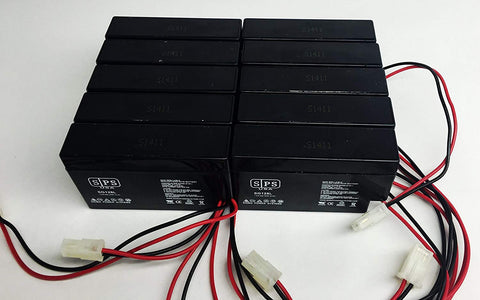12V 0.8Ah battery with wire and plug (30 Pack)