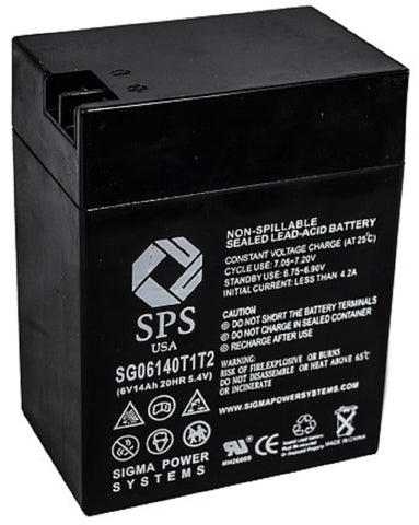 6V 14Ah Rechargeable SLA Battery