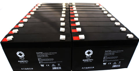 6V 7A SLA batteries with T1 Terminals (100 pack)