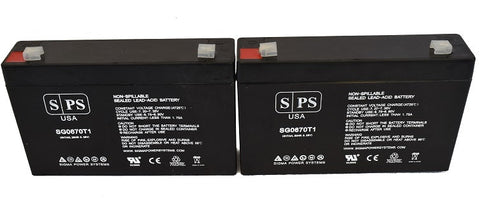 6V 7Ah rechargeable Lead acid battery with T2 terminals