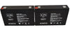 6V 7Ah rechargeable Lead acid battery with T2 terminals