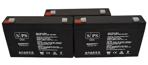 6V 7Ah rechargeable Lead acid battery with T2 terminals