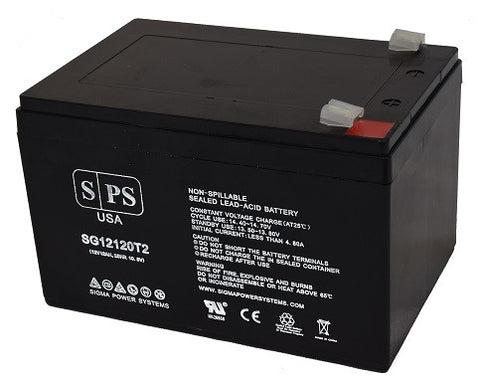 12V 12Ah rechargeable SLA (Sealed Lead Acid) battery with T2 terminals