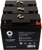 12V 22Ah rechargeable SLA battery with FP terminals 4 Pack