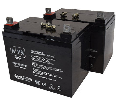 Panasonic LC-LA1233P 12V 35Ah scooter battery set