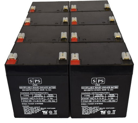 SSG-RP SSG1.5KRP-2 UPS - 12V 5Ah batteries - 8 pack