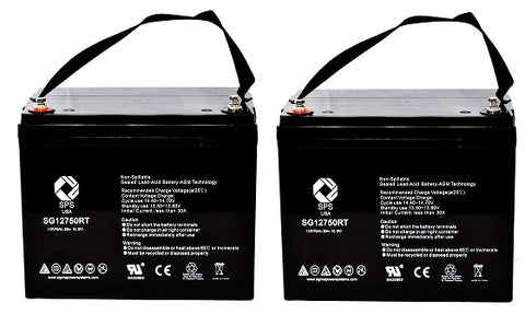 12V 75Ah rechargeable SLA battery with RT terminals