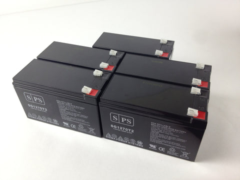 Clary Corporation UPS1-1K-1G battery set 12V 7Ah - 5 Pack